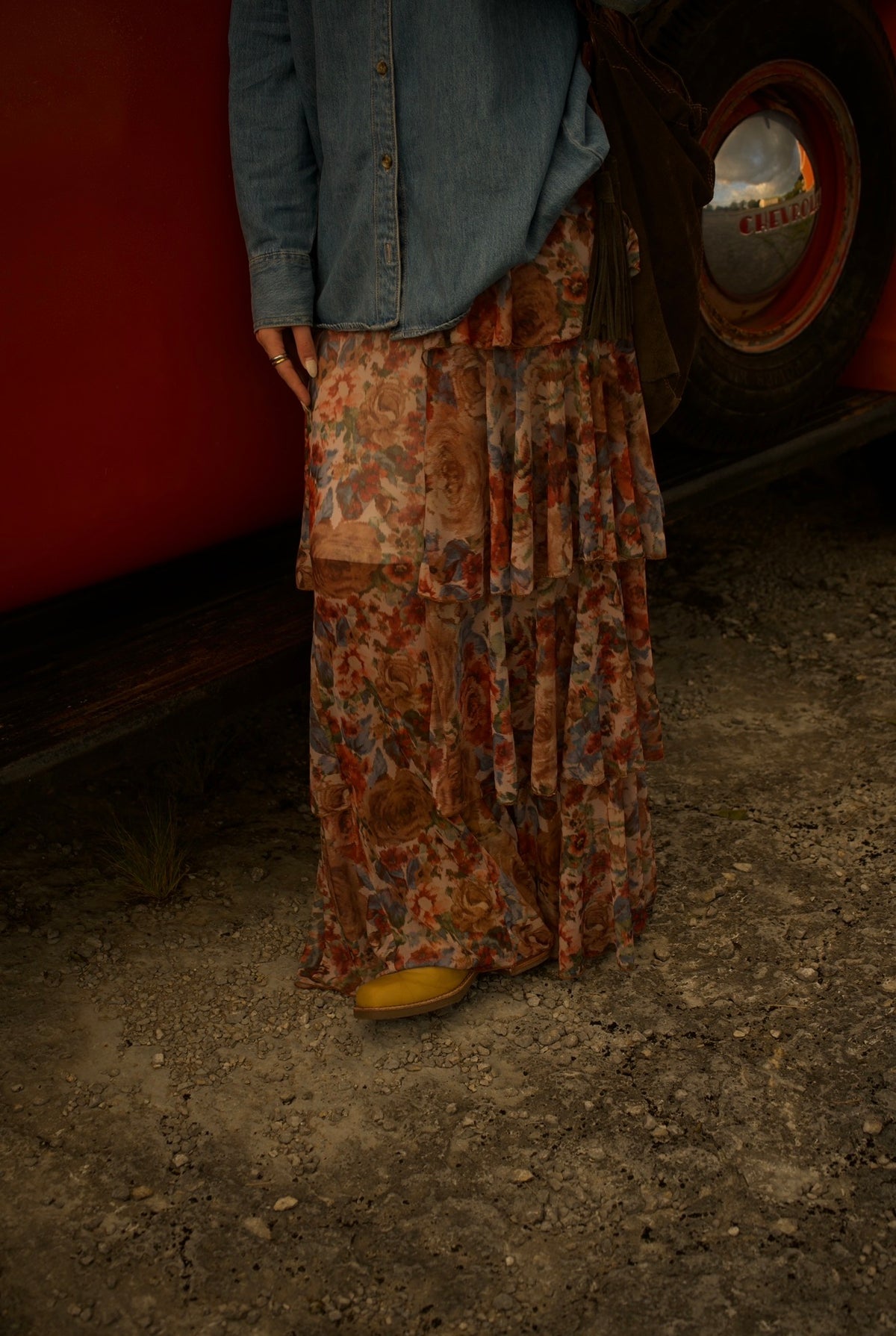 CARTER FLORAL MAXI SKIRT