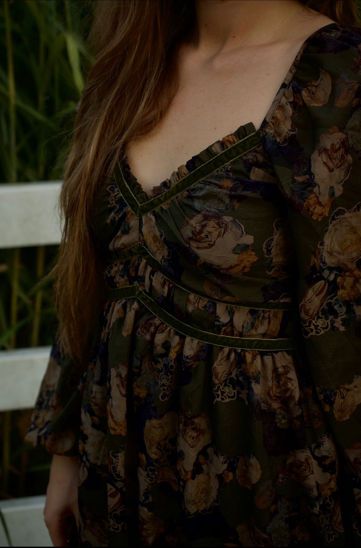 VINTAGE FLORAL MAXI DRESS